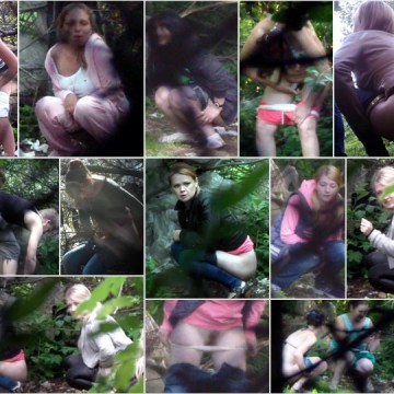 Russian Girls Pee in the Woods 16