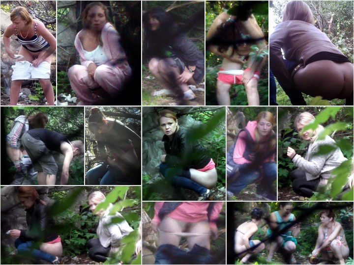 Russian Girls Pee in the Woods 16