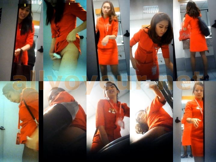 AirAsia airport toilet voyeur
