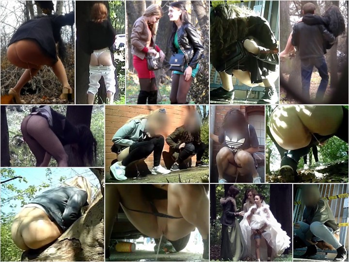 Russian Girls Pee in the Woods 39-40
