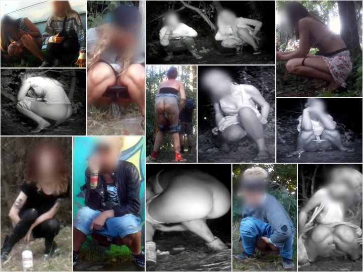 Rock Festival outdoor pissing girls 4 - 6