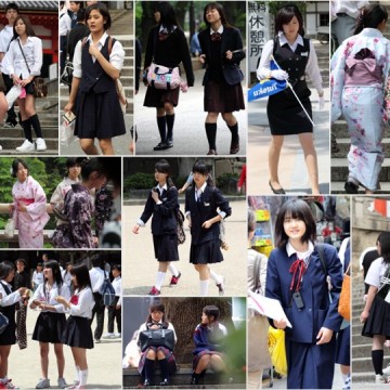 sel117_1 セーラー服の○学生にうっとり♪ショッピング街でパンツ見放題