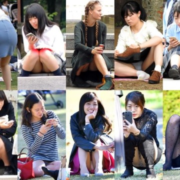 gcolle_candid_19 お花見2019 露出150枚 vol.24, 「セット販売」お座りガールズ