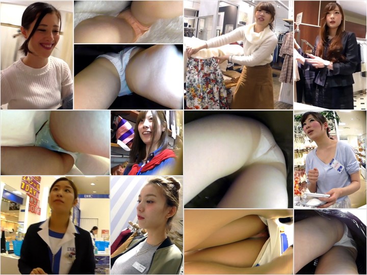 Gcolle Upskirt 【勃起不可避！めちゃくちゃ可愛い店員さんの大開脚からの生パンティに生唾wえ？こんなエロくていいの？】ミニスカショップ店員撮り３７
