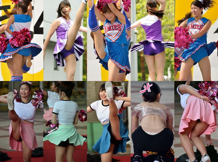 Gcolle_Cheer_78 【９１枚・高画質】関西有名私立大学チアガールAPP①, 17　かわいいJDチアリーダー 14 パン●ラ, チア　開脚　フルサイズ