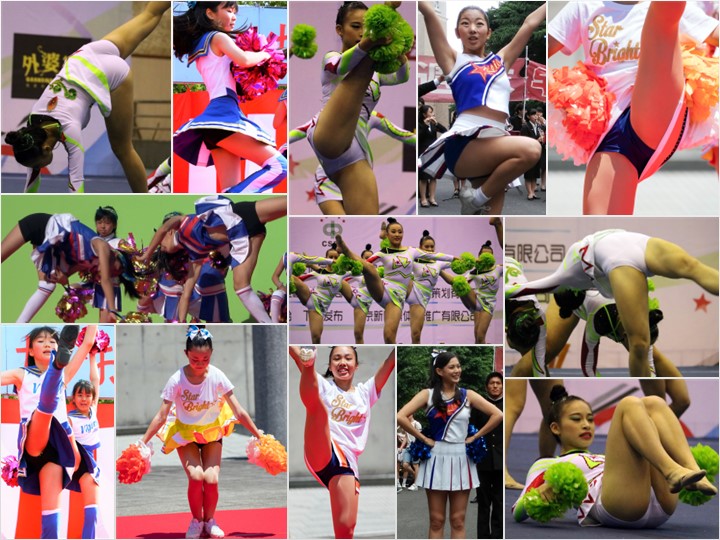 Gcolle_Cheer_127 ほっこり！チア★もっこり！白レオタ、白アンスコの恥丘[16HZWU], 【潜伏！ブランドチア K&W】機転を利かせてスマホで撮った in 2016