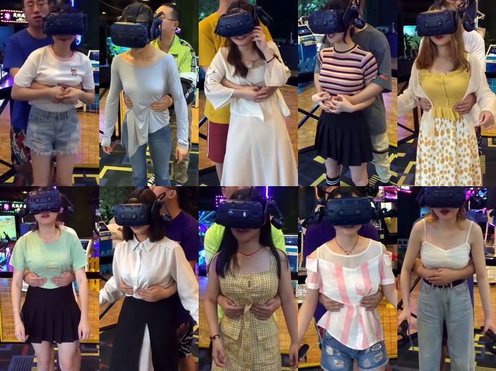 VR付けた女性客におさわり, VR体験ブースで悪戯終わりの章