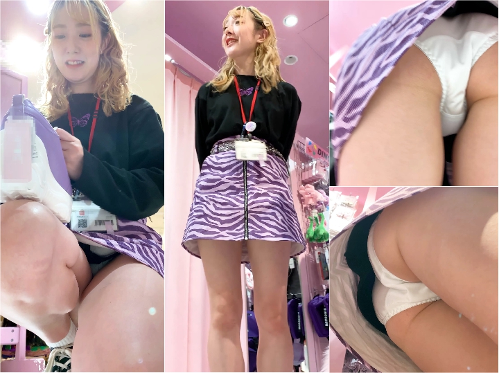 tapioika29 #29 金髪オシャレ店員さんに声かけ。前かがみ連発で純白Pが鮮明に…