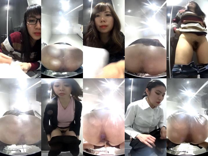 15379761wcpeep 【総勢6名】新・美人が多い駅トイレ 8段