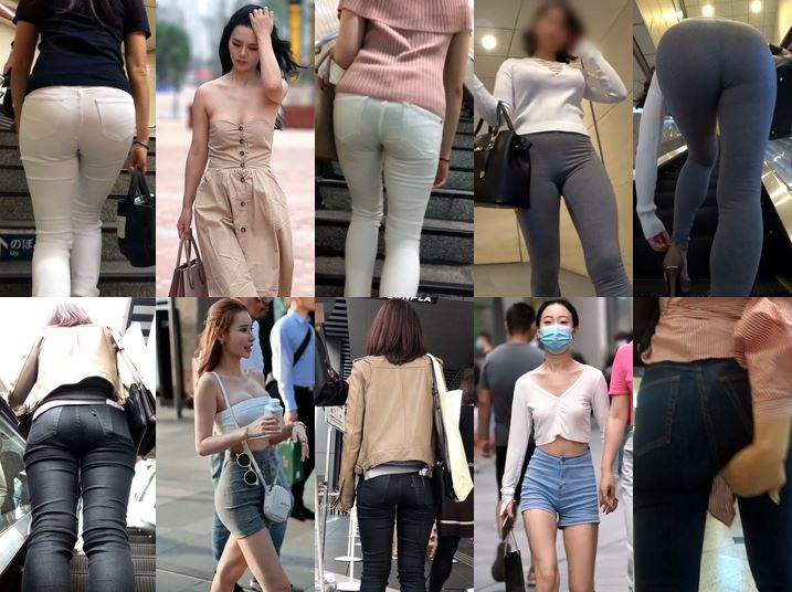 New season 2 ～ ★Butt of Street 姉勃　Vol.24★, 【フルHD】背中のブラまで見える肉尻さん, 【フルＨＤ動画385】着衣巨乳揺れPart193