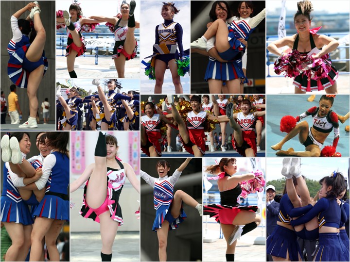 Gcolle_Cheer_196 【小さな喜び組★P & Vセット】チームはみパンの本番！★鮮烈！JSはみPサイドショット(3), 天使のようなチアガール