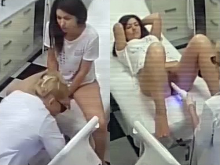 Real hidden camera in gynecological cabinet