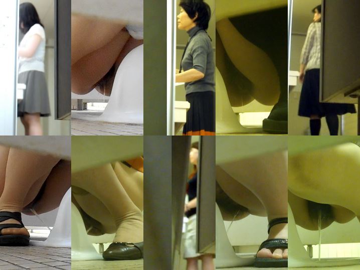 28104104 若いOL2名と熟女OL5名　和式トイレ前撮り
