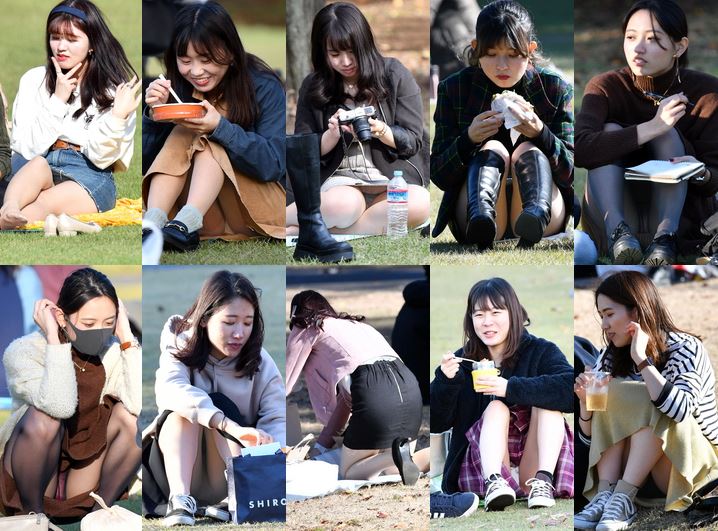 gcolle_candid_130 お座り✨ガールズ6 , お散歩パンチラ風景【210401】