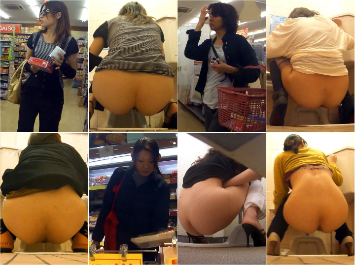 20代から50代まで全10名中大4名 和式盗撮