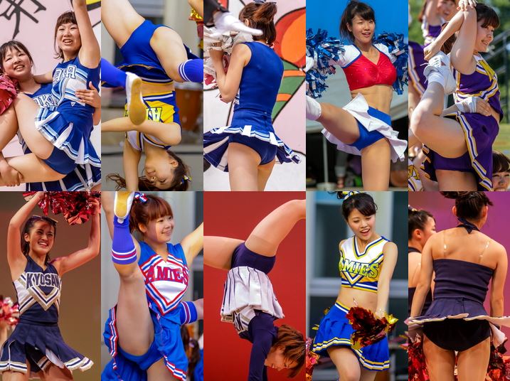 Gcolle_Cheer_208 ● チアガール 50ECWWC27 ♪♪●, 〇 ♪チアガール♪ 51HAKA20 〇, JUMP&KICK チア ♪♪ 71KEYE22 ◎