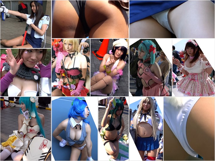 【フルHD動画】中国／台湾 コスプレ イベント撮影会 ２, レイヤーちゃん42, 極悪ズーム厄介ローアングル★コスプレLOVE　06「地面ローアンで意地でも狙う清純パンツ」