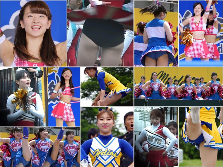 ≪4K≫『祭りでチアダンス』日向坂46にいてそうな美少女発見！