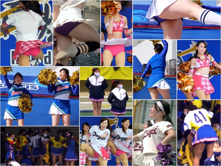 ≪4K≫『祭りでチアダンス』日向坂46にいてそうな美少女発見！