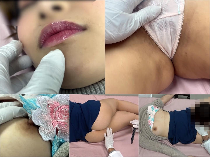  内科検診　無垢なＪＫが乳首を触診され恥ずかしがる