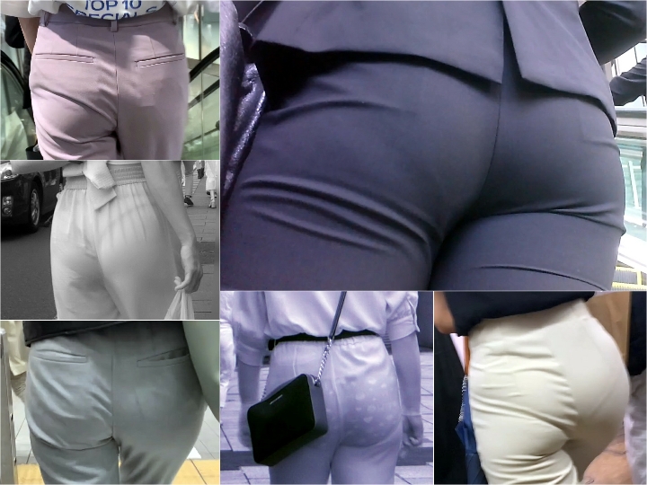  [OL2人]パンツスーツの着衣尻, 自前パンティがまる透け状態の、小悪魔キュートなキャンギャルちゃん♪, 白い巨尻の誘惑2＊ハッキリ言ってこの尻ヤバ過ぎ‼興奮のあまりレンズを近ずけ過ぎたサイズ、形共にハイスペックな尻, 【高精細フルHD】再びのぷるるんボイン！！もしも再会したお姉さんがパツパツのニットを着ていたら・・・