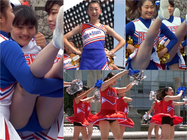 Gcolle_Cheer_256 【4K】あすえもんキックVol.58, きゃめる４４　魅惑の世界へようこそ！ 回転しながらの芸術です！4K 超高画質 チア No.018