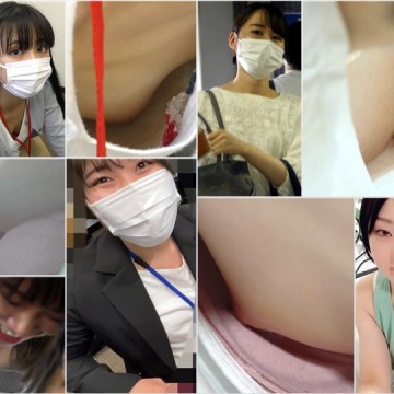 Downbluse_203 【胸ちら/乳首】職場のあざとい後輩＋営業事務の女の子, 【モデル級美女２名スタジオ撮影流出】【乳首チラ＆ローアングルパンチラ】宣材写真お撮りします