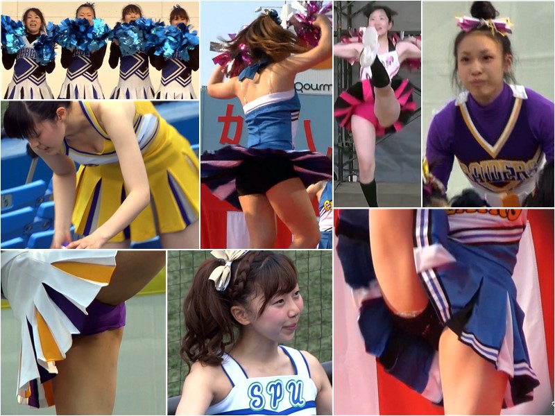 Gcolle_Cheer_320 なにわガールズ577 興奮! 際どい! 最高!なにわガールズ592 スパッツに穴が開くなんて、どないな管理してんねん!ブラックピンクチア4