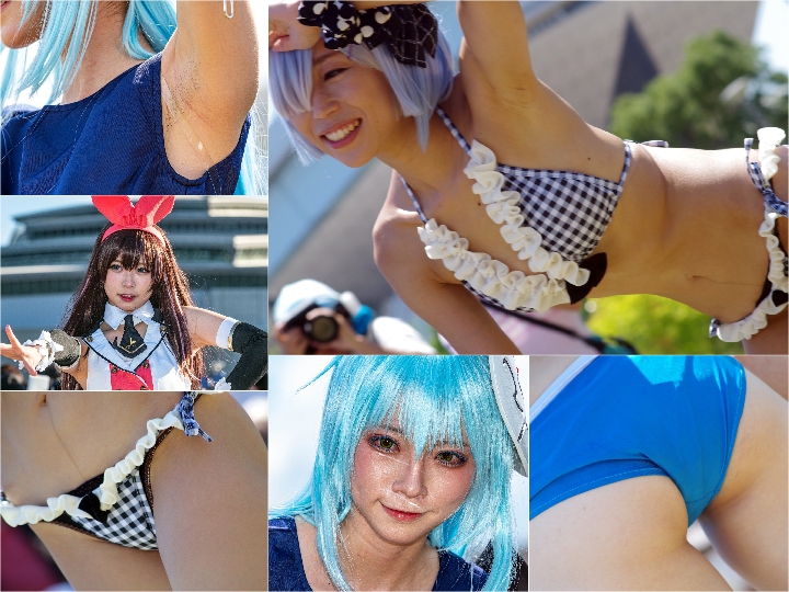  コスプレイヤーさん粗探し C95 13, コスプレイヤーさん C96 13, 【高画質】酷暑のけしからんコスプレイヤー様２０１９　その１【ＳＥＸＹ水着二人組】