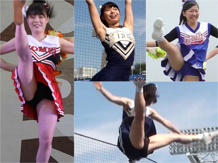 Gcolle_Cheer_351 ぞう02, 新規　地方　５４, 大迫力の大学野球応援スタンツ！ハイキックでアンスコ全開！東京◯大学野球応援シリーズ