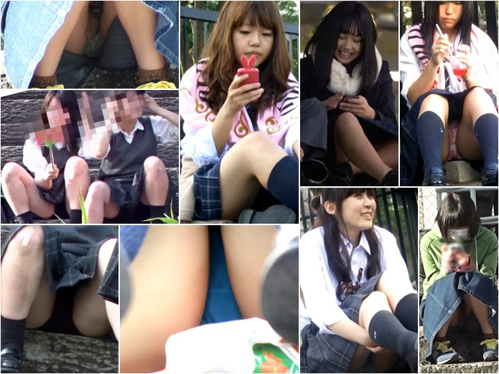 Gcolle_Upskirt_821 地べたに座っているJKたち, 砂落としで下乳・プリ尻半ケツ、シャワーでチクビポロリとまたもやプリ尻割れ目が　【海辺の風景１１１　ビキニビーチ２８】, ざ49