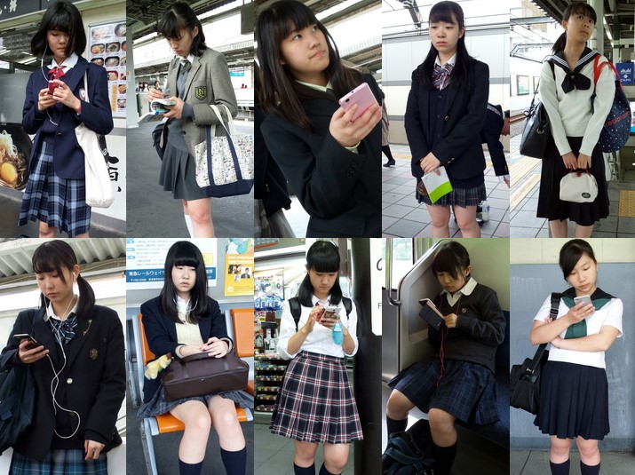 gcolle_candid_290 駅女子 Vol.２８５, 駅女子 Vol.２８８, 街中風景制服１～３セット　リサイズ版（再販）