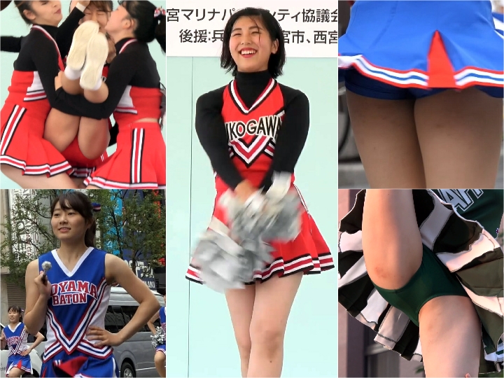 Gcolle_Cheer_374 【4K】P-04905, 【4K】P-04906, 超高画質FHD動画 ハイクラスJDチア達のさわやかバトン演技