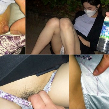 niku17s 【泥●パンチラ/胸揉み】公園で力尽きたOLに悪戯痴漢。脱がした後に放置しました。