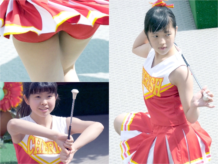 ≪4K≫『祭りでチアダンス』日向坂46にいてそうな美少女発見！