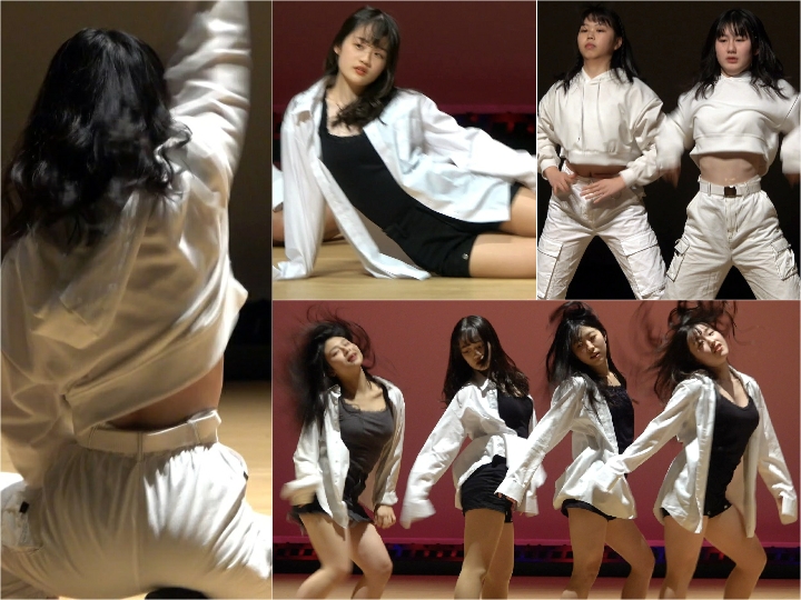 ≪4K≫『祭りでチアダンス』日向坂46にいてそうな美少女発見！