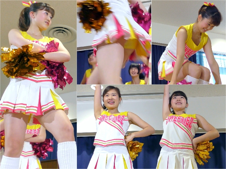 ≪4K≫『祭りでチアダンス』日向坂46にいてそうな美少女発見！