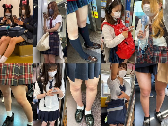 goka40 【再販特典付き】総尺９６分の長編　豪華16名のJK風制服美女のエロ過ぎる対面・接近・真上からの生足美脚４０
