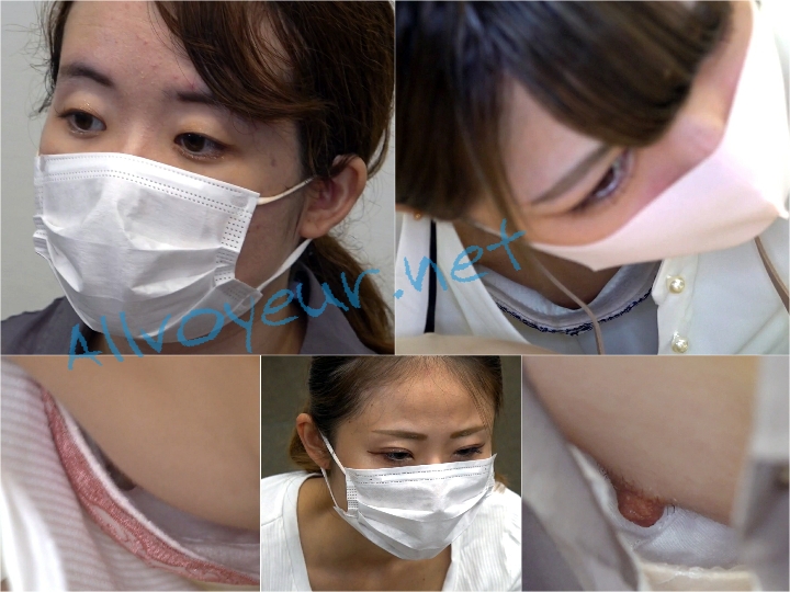 xxx-16 【胸チラ】救命講習中⑯建築会社の事務員さん、他2名