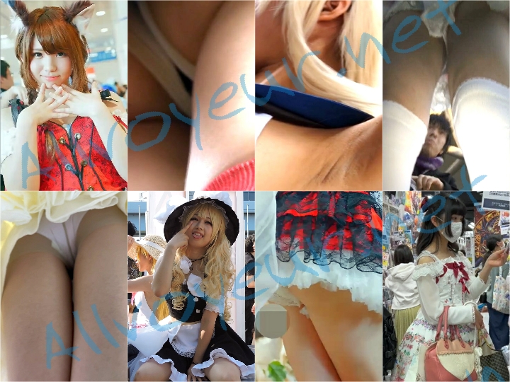 Cosplay_232 赤ずきんの狼女体化コスプレさんがハミパンチラ, ローアングルコスプレイヤー392 , ローアングルコスプレイヤー653 , コスプレ2016夏スカートの中が見えてる？ベーっと舌を出す【動画】イベント編 2880