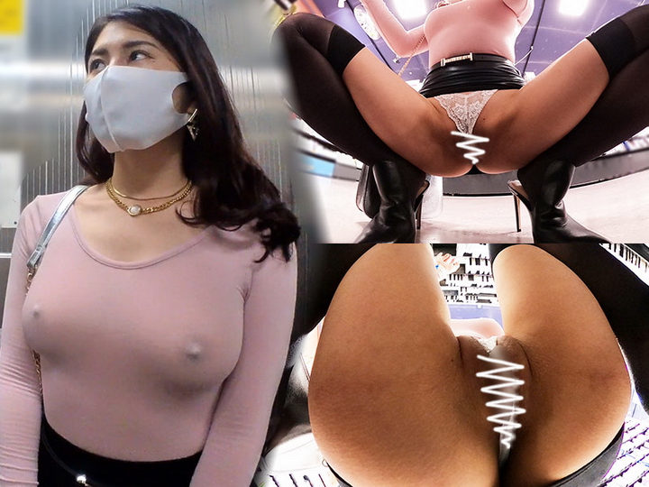 HIPANGEL028 【マスク顔出し 超高画質】【後編】極上のエチBODY!!モロ透け乳首とハミ尻パンツで誘惑するド変態美女お姉さん!!