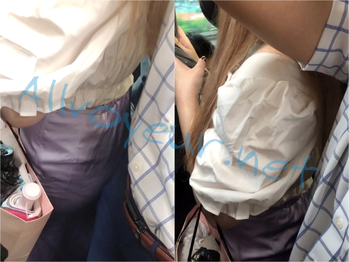 kansoku77 もっこり股間をグリグリ押しつけ痴漢されるお姉さん