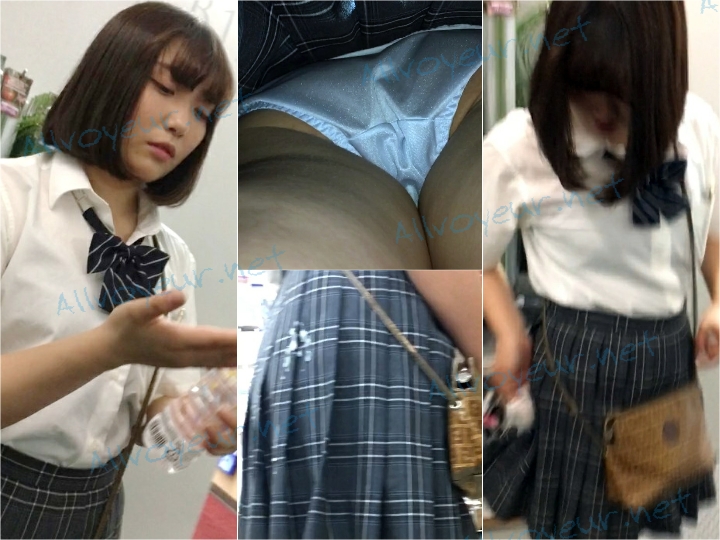 51 【顔出し声かけ】 水色サテンのエロカワ制服にぶっかけ後に声かけ