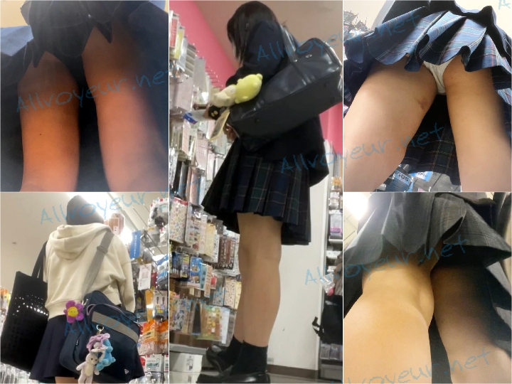 i47 ◎ローアングル＃47 スタイルのいいJKのたまらない前かがみパンツ