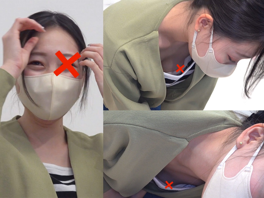 xxx-35 【救命講習/胸チラNo.35】大学出張講習！青服志望の女子大生。チクぽち見えちゃってます！
