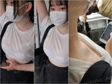 sukebura1 【透けブラ】若娘の汗だくＴシャツからの透け透けブラを長時間粘着撮りで堪能