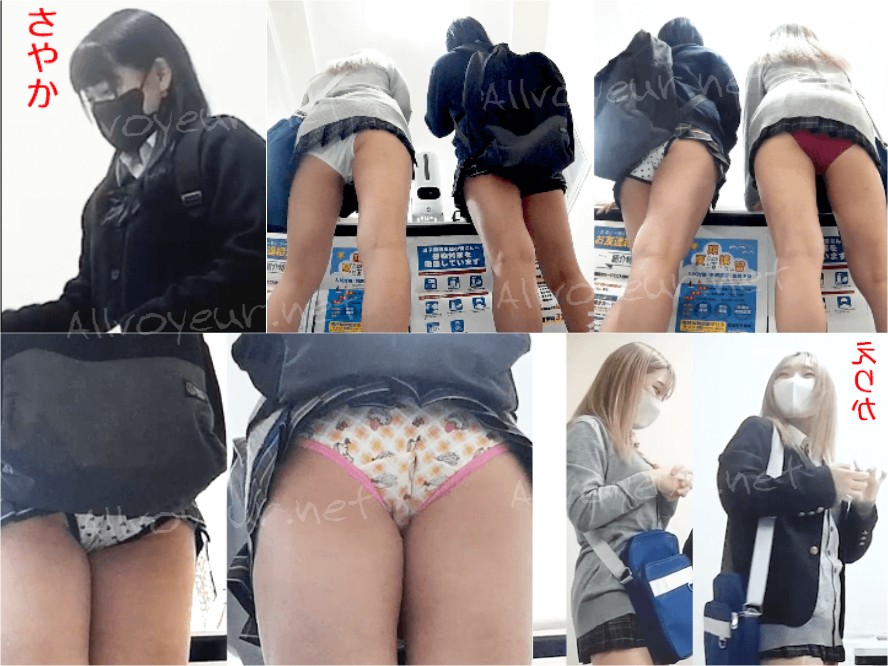 【予備校内隠し鳥さやか/えりか編】黒髪or金髪/ 陽キャ女子を過去最長録画