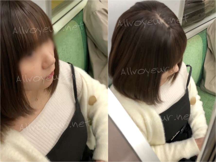 【上からの眺め23】キレカワＯＬ の巨乳を上から観察 ！