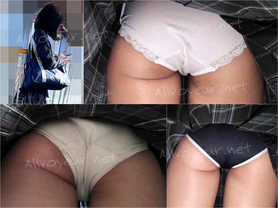 4K【5日間連続で逆さ撮り】 美尻美人 JK編