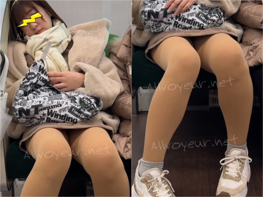 長編シリーズ745 うたた寝するミニスカ美脚に暴発寸前！美人お姉さんの対面エロ過ぎるパンスト美脚